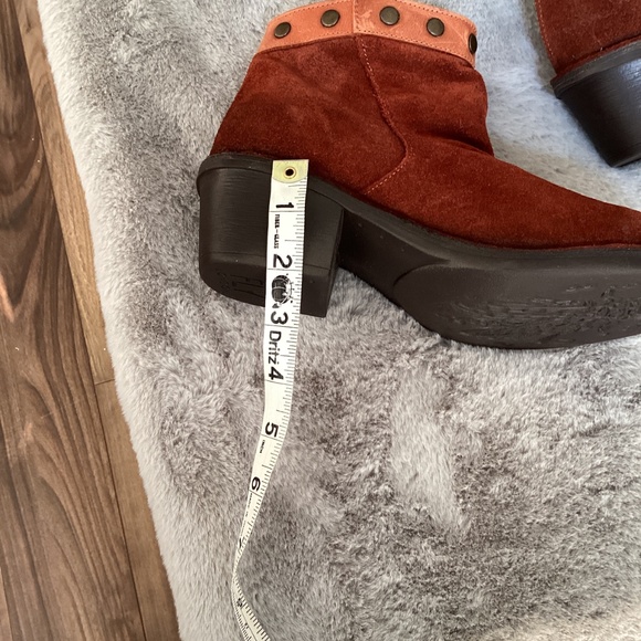 Fly London leather ankle boots 2 pair bundle one black and one rust size 36 - Picture 6 of 11